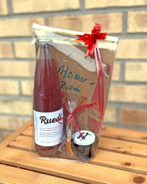 Geschenkset "Heisser Ruedi" aus dem Hofladen des Läbesruums.