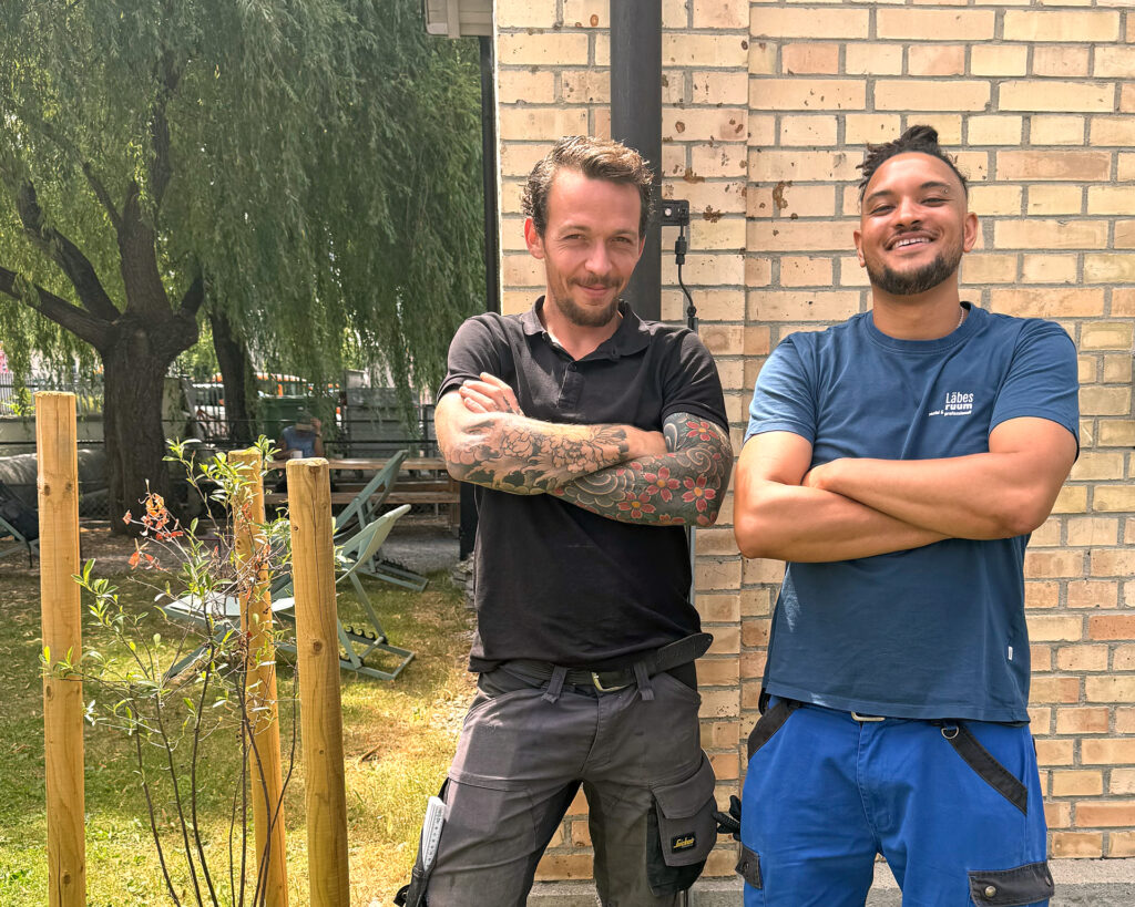 IMG_0004_webseite Die beiden Lehrabsolventen Samil und Benji vom Läbesruum.